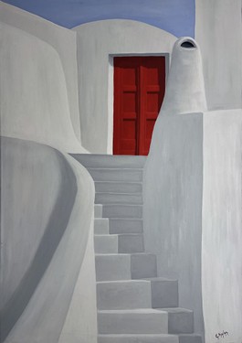 x2 EVGENIA KAIKA - PORTA ROSSA, 2012, Olio su tela, 100 x 70.jpg